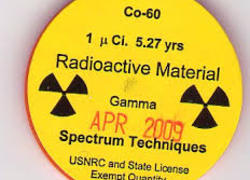 Waarschuwing radioactief materiaal 