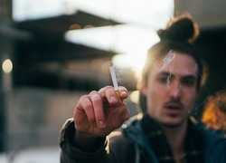 Normal_jongere__roken__man__sigaret