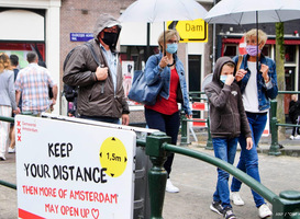 Aantal coronabesmettingen omgeving Amsterdam flink gestegen